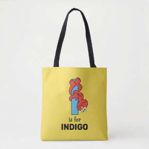 Bolso De Tela Elmo Alphabet I Azul