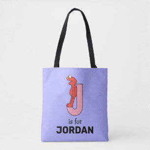 Bolso De Tela Elmo Alphabet   J Rosa