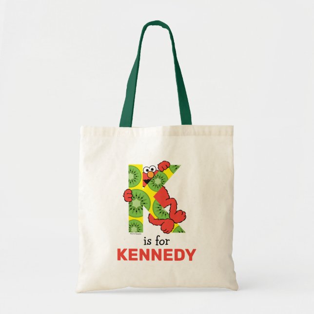 Bolso De Tela Elmo Alphabet | K Kiwi (Frente)