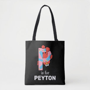 Bolso De Tela Elmo Alphabet P Lápiz