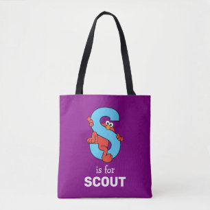 Bolso De Tela Elmo Alphabet S Azul