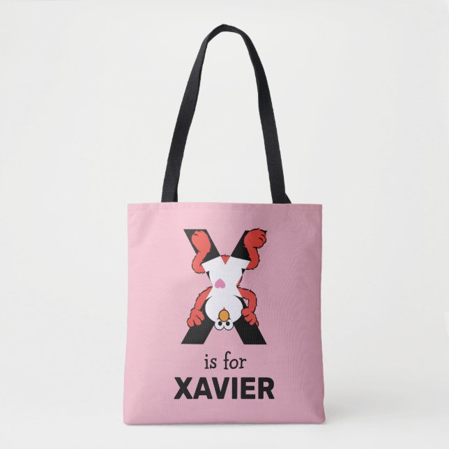 Bolso De Tela Elmo Alphabet | X Xray (Anverso)