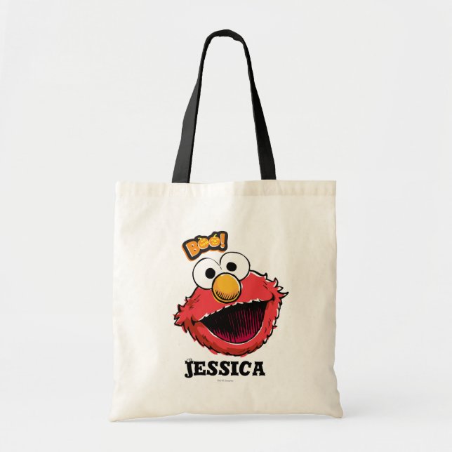 Bolso De Tela Elmo - ¡Boo! | Añadir su nombre (Frente)
