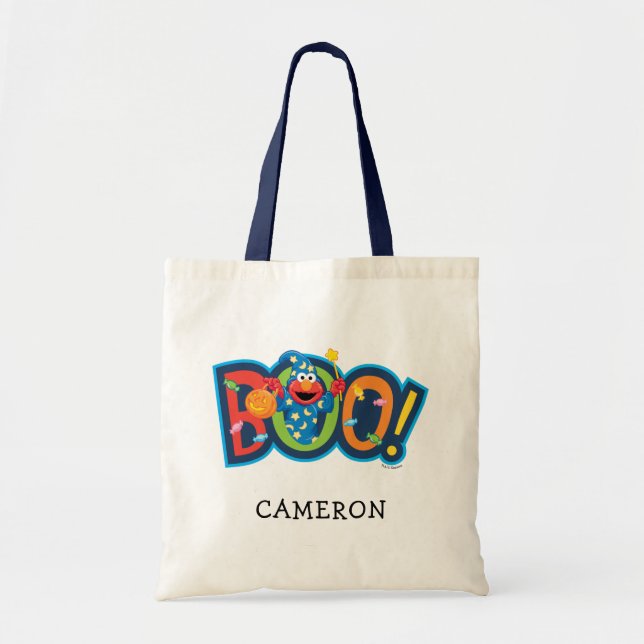 Bolso De Tela Elmo | Boo de Halloween! (Frente)