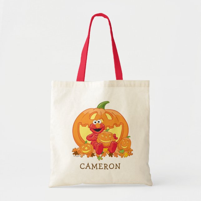 Bolso De Tela Elmo | Calabazas de Halloween (Frente)