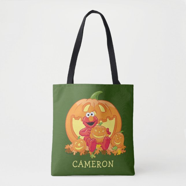 Bolso De Tela Elmo | Calabazas de Halloween (Anverso)