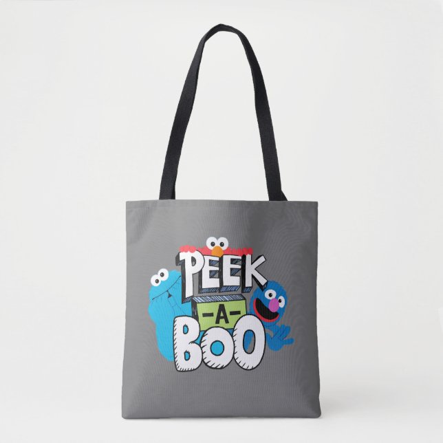 Bolso De Tela Elmo, Cookie & Grover | Peek-a-Boo (Anverso)