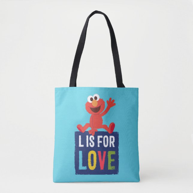 Bolso De Tela Elmo | L es para amor (Anverso)