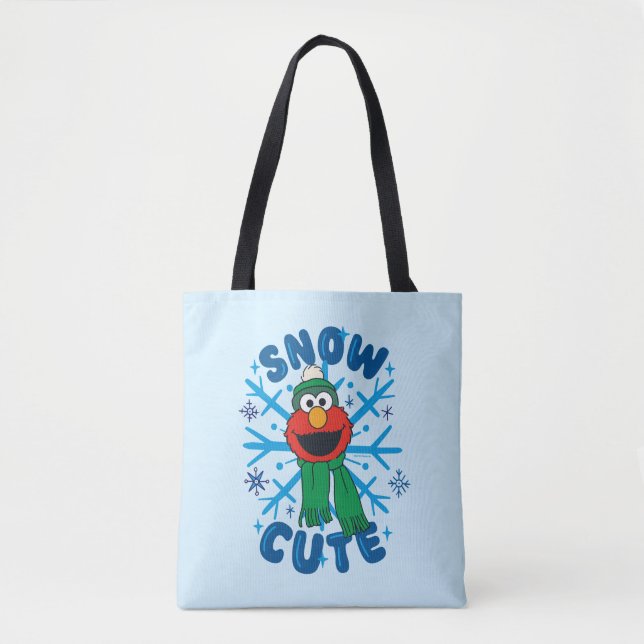 Bolso De Tela Elmo Snow Cute (Anverso)