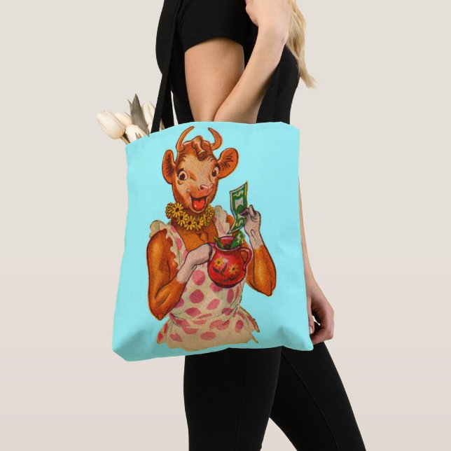 Bolso De Tela Elsie the Cow, dinero manager (Detalle)