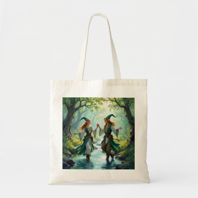 Bolso De Tela Elves Dancing (Frente)