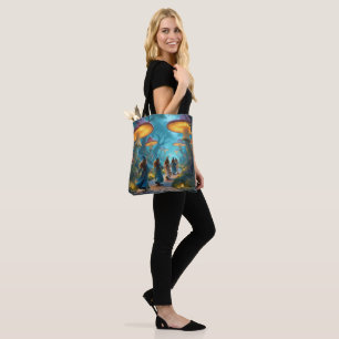 Bolso De Tela Elves Mushrooms
