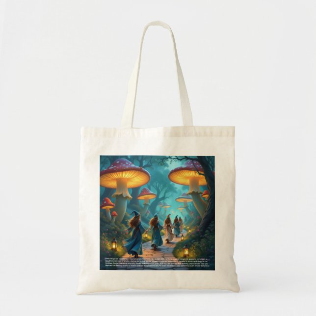 Bolso De Tela Elves Mushrooms (Frente)
