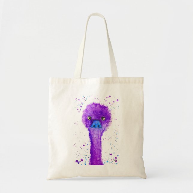 Bolso De Tela Em. púrpura (Frente)