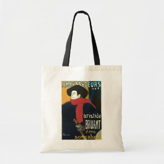 Bolso De Tela Embajadores, Artistide Bruant por Toulouse Lautrec