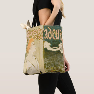 Bolso De Tela Embajadores Yvette Guilbert por Theophile Steinlen