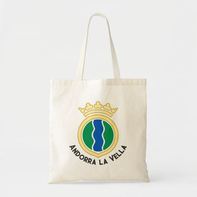 Bolso De Tela Emblema de Andorra la Vella (Frente)