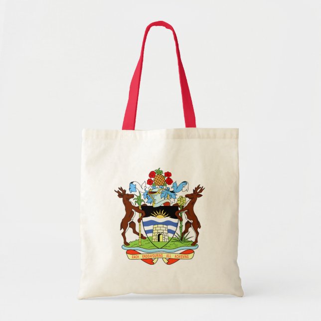 Bolso De Tela emblema de antigua y barbuda (Frente)