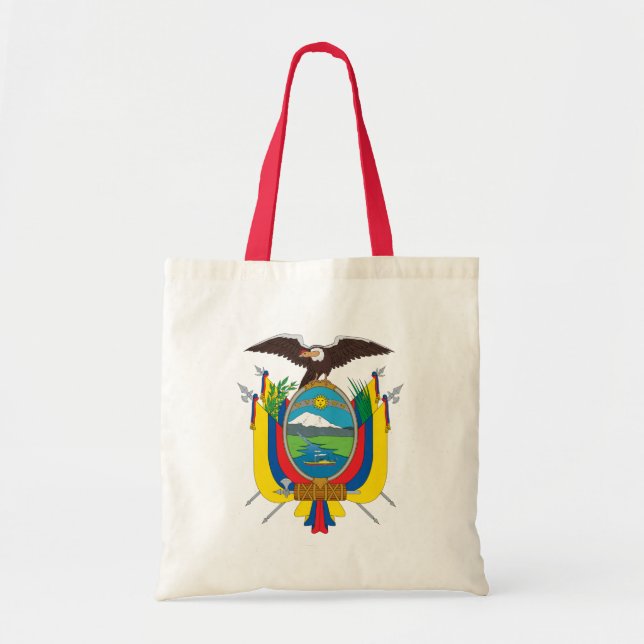 Bolso De Tela emblema de ecuador (Frente)