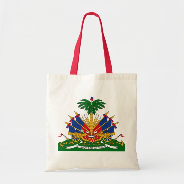 Bolso De Tela emblema de Haití (Frente)