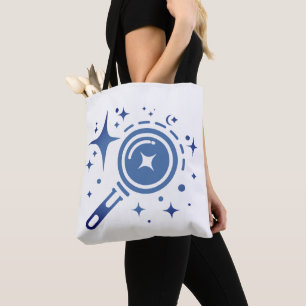 Bolso De Tela Emblema de IA Estrellas brillantes, faro de la era