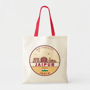 Bolso De Tela Emblema de la línea aérea de la ciudad de Jaipur