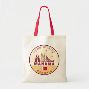 Bolso De Tela Emblema de la línea aérea de Manama Bahréin