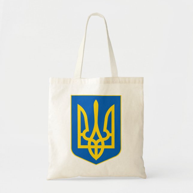 Bolso De Tela emblema de ucrania (Frente)
