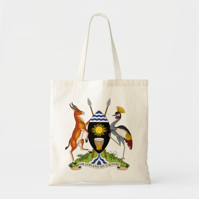 Bolso De Tela emblema de uganda (Frente)