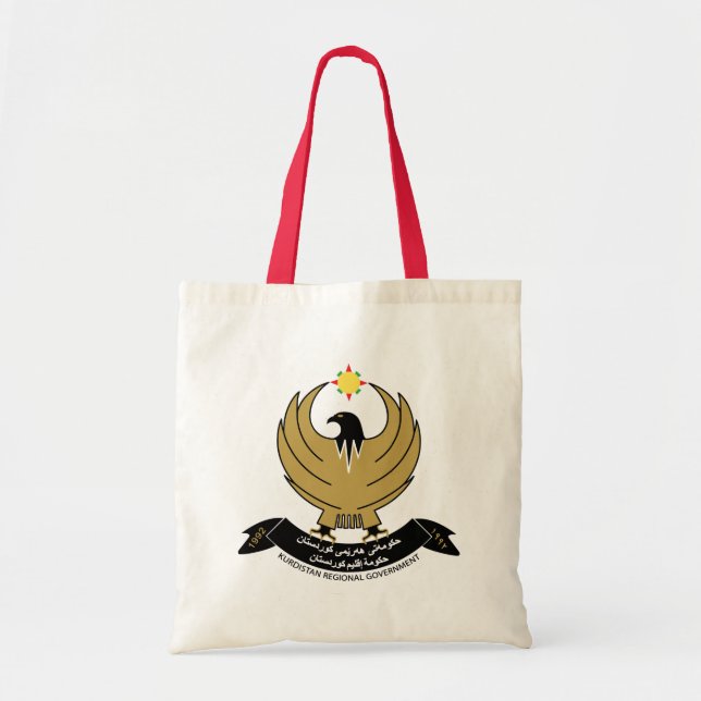 Bolso De Tela emblema del kurdistan (Frente)