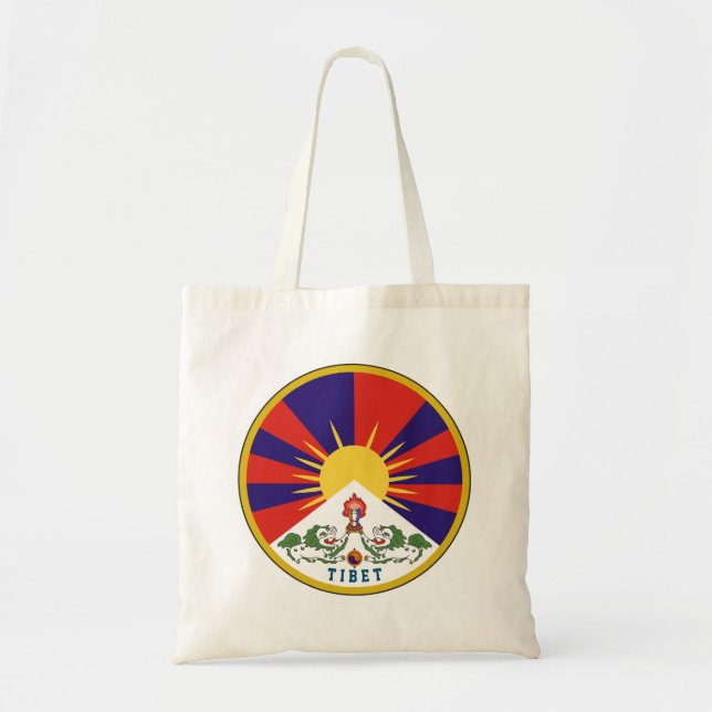 Bolso De Tela Emblema del Tíbet (Frente)