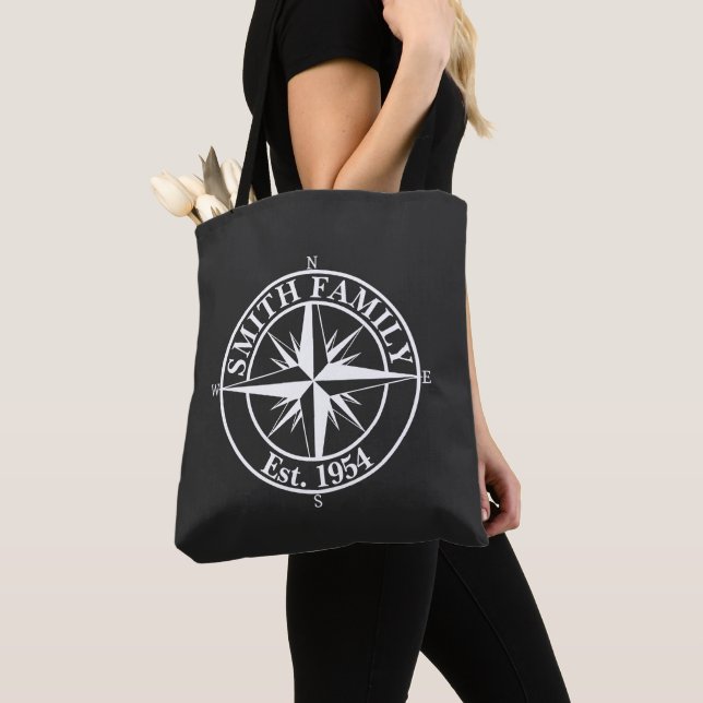 Bolso De Tela Emblema personalizable de monograma de estrella de (Detalle)