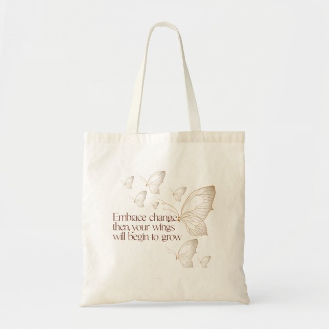 Bolso De Tela Embrace Change  (Frente)