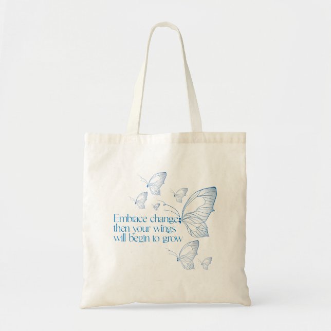 Bolso De Tela Embrace Change  (Frente)