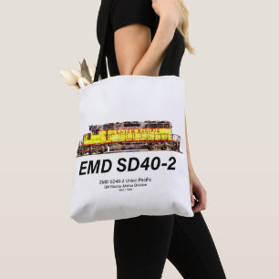 Bolso De Tela EMD SD40-2 Locomotora Diesel. Pacífico de Unión