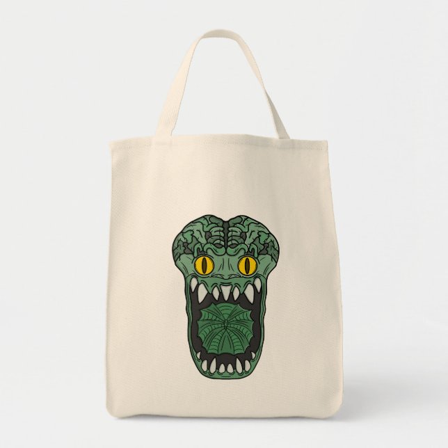 Bolso De Tela Emerald Grotesque Fang Creature (Frente)