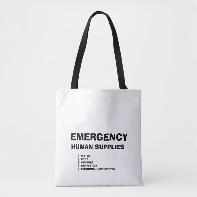 Bolso De Tela Emergency Human Supplies (Anverso)