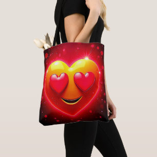 Bolso De Tela Emoción de Ojos de Corazón Brillante