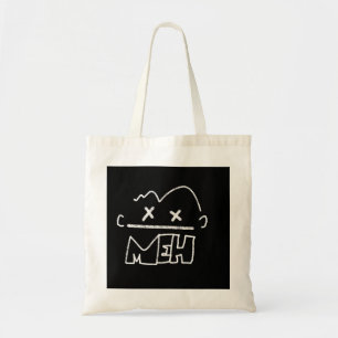 Bolso De Tela emoji de cara divertida de meh