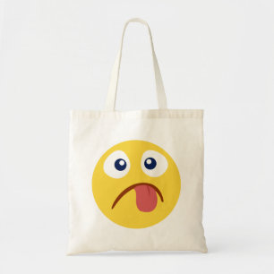 Bolso De Tela Emoji de lengua agarrotada