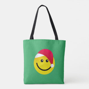 Bolso De Tela Emoji Santa