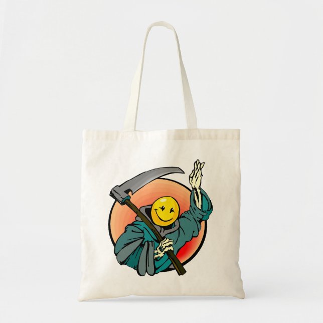 Bolso De Tela Emoji Sonríe (Frente)