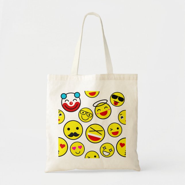 Bolso De Tela emojis de payasos divertidos (Frente)