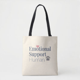 Bolso De Tela Emotional Support Human | Funny Pet Lover