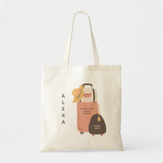 Bolso De Tela Empaquetar tus bolsas, portaequipajes Destino Bach (Frente)