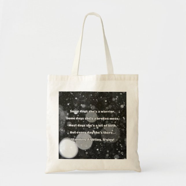 Bolso De Tela Empath Strength Positive Cita Animation (Frente)