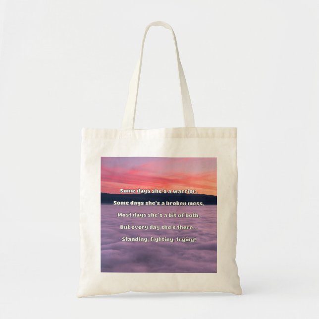 Bolso De Tela Empath Strength Positive Cita Animation (Frente)