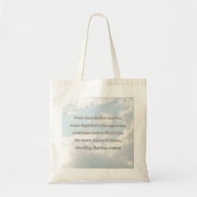 Bolso De Tela Empath Strength Positive Cita Animation (Frente)