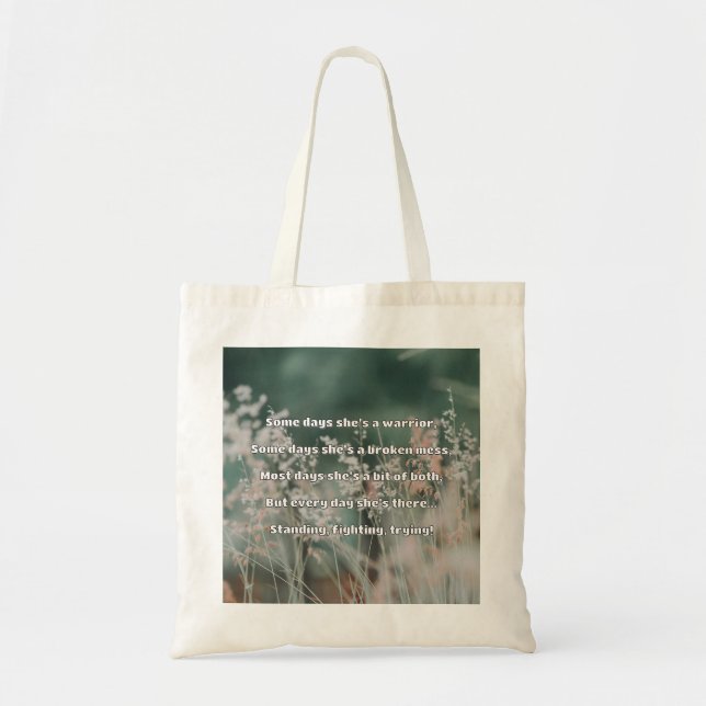 Bolso De Tela Empath Strength Positive Cita Animation (Frente)