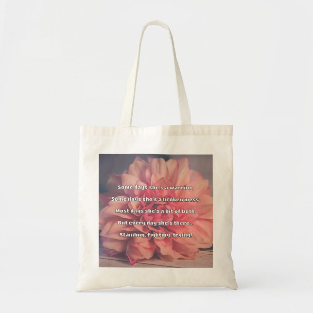 Bolso De Tela Empath Strength Positive Cita Animation (Frente)